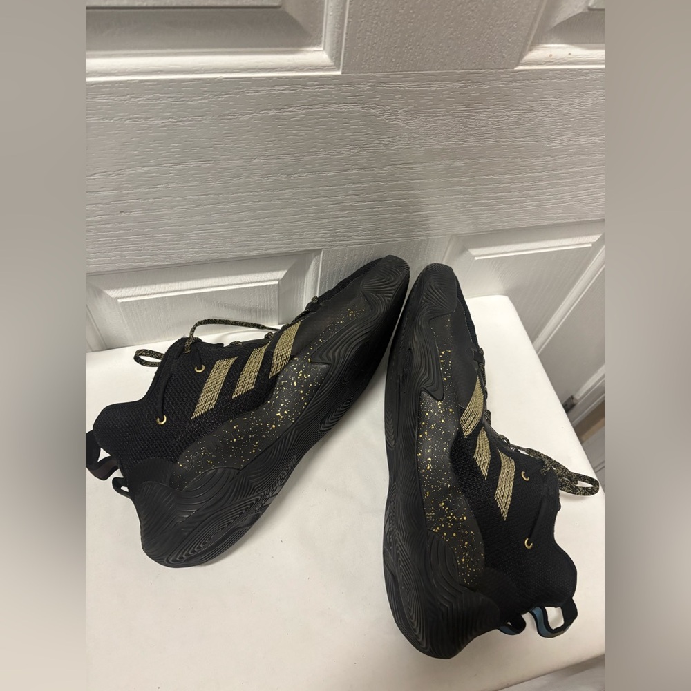 Adidas Harden Stepback 3 Black Gold Men’s Basketball Shoes Size 13 - Picture 5 of 15